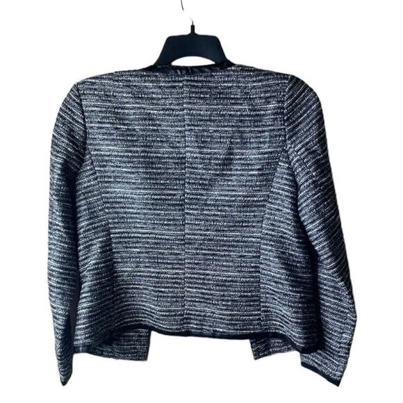 Banana Republic Tweed Blazer Womens 4 Long Sleeve Open Front Suit Jacket Formal - Picture 4 of 6